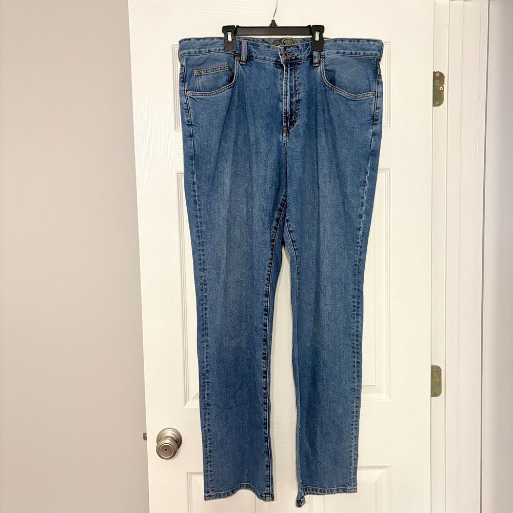 Tommy Bahama Jeans Mens 38x34 Blue Denim Classic Fit Cotton Straight Leg